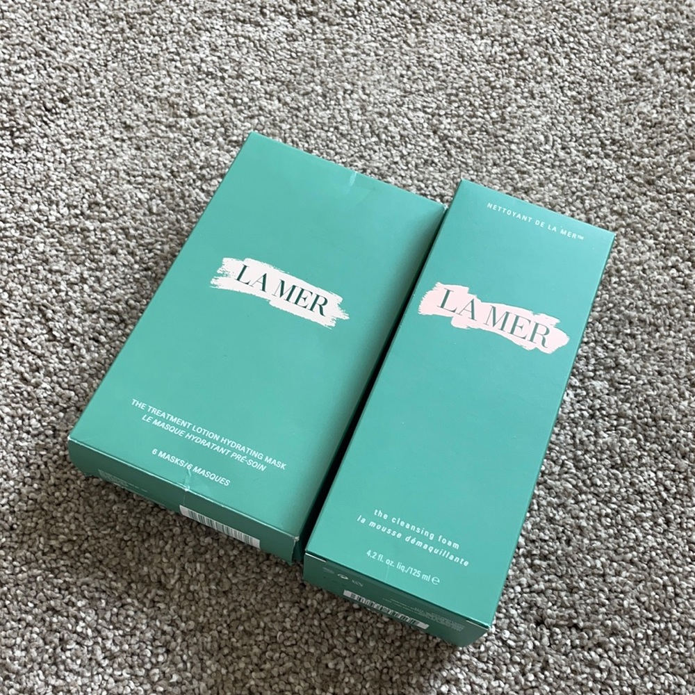 Lamer empty boxes, mask/cleansing foam